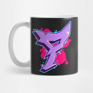 Letter P -  Graffiti Street Art Style Mug